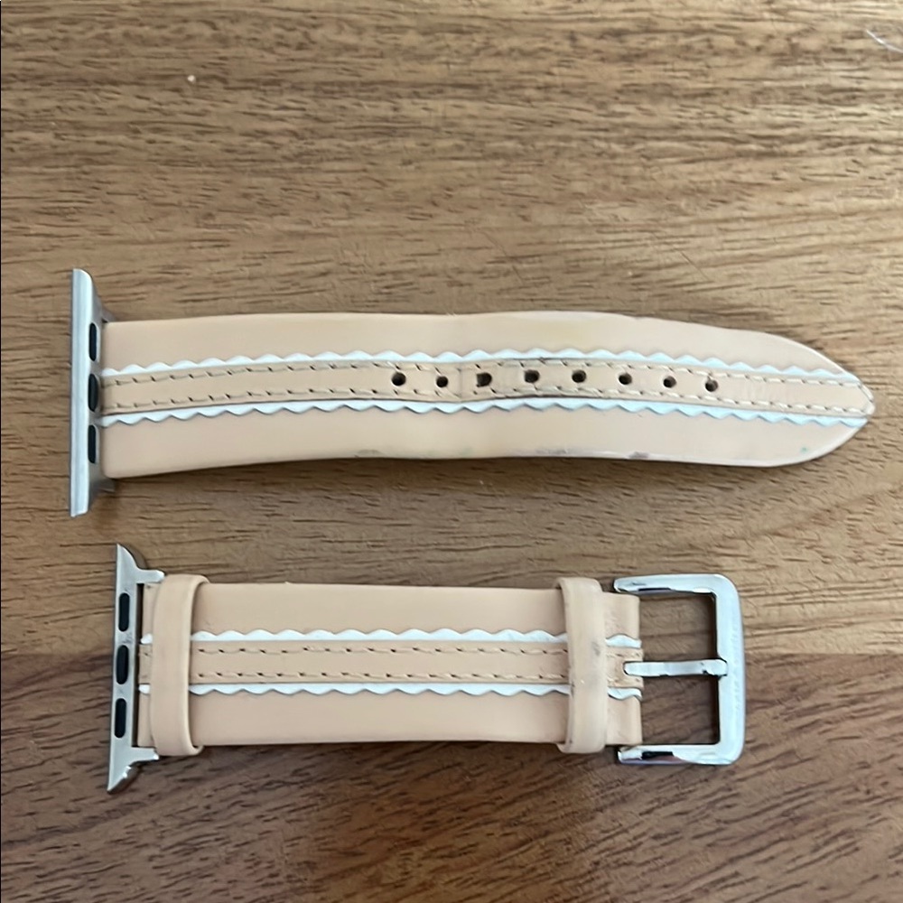 Kate Spade Tan Leather Apple Watch Strap